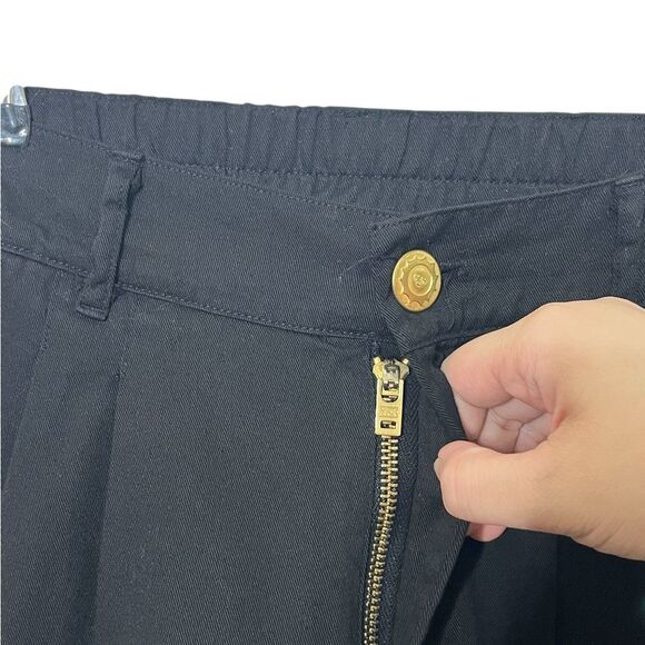 Big Bud Press Trousers Women’s XS Black High Rise Cotton Straight Leg Minimal - Picture 9 of 12